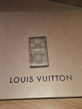 Louis Vuitton Monogram Cigarette Case With Dust Bag And Box/COA
